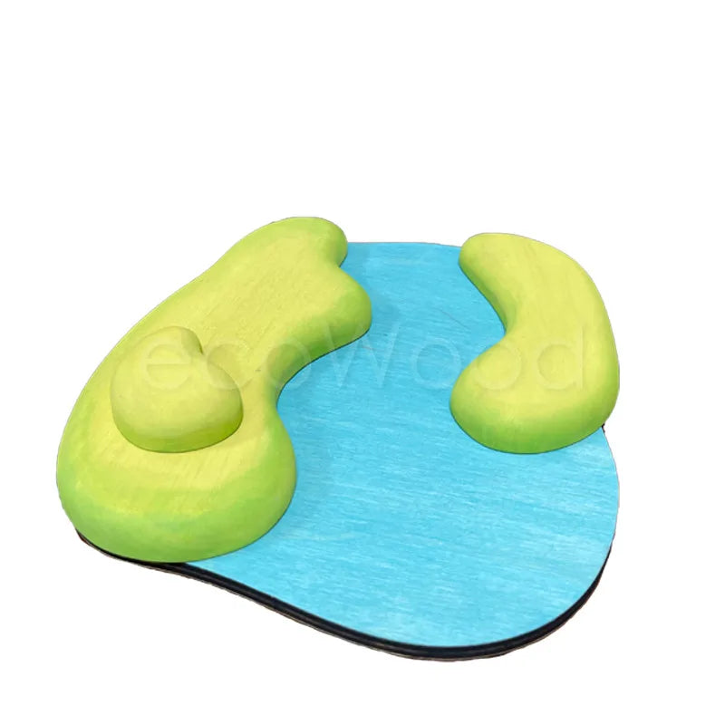 Kids Wooden Scene Building Toy Set – Montessori Pretend Play Educational Toys
