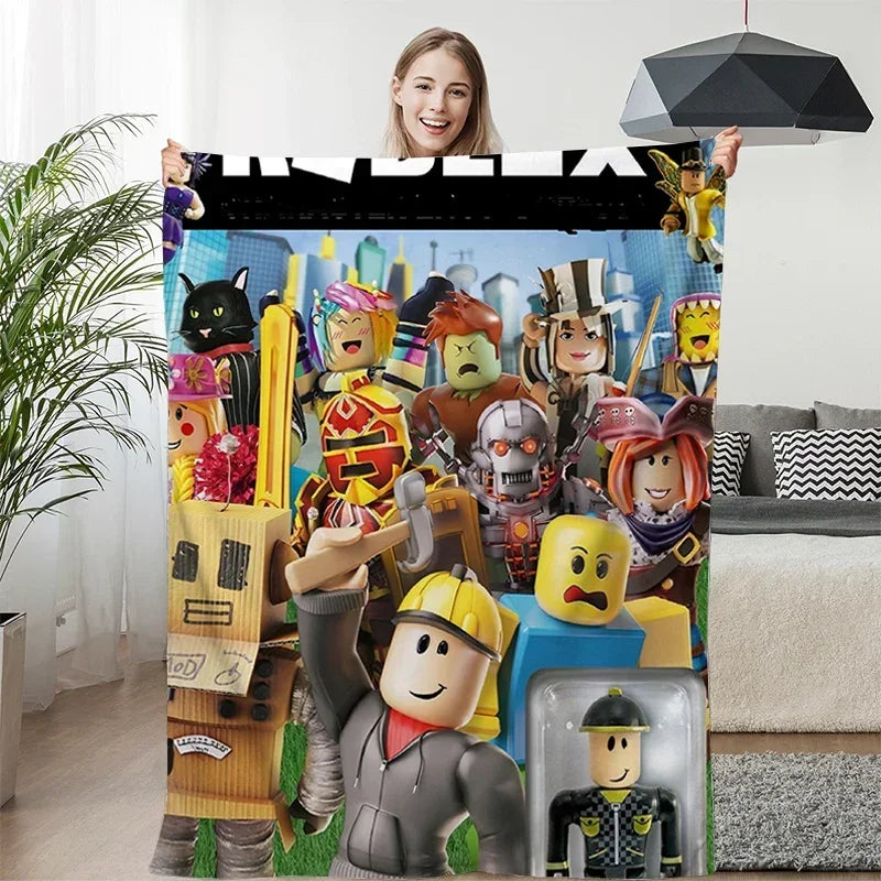 Roblox Game Winter Sofa Blanket