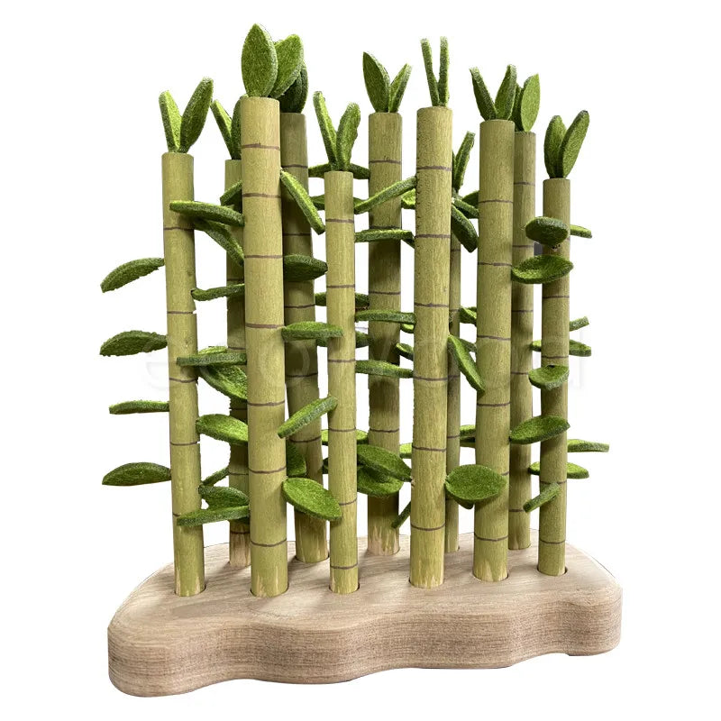 Kids Wooden Scene Building Toy Set – Montessori Pretend Play Educational Toys