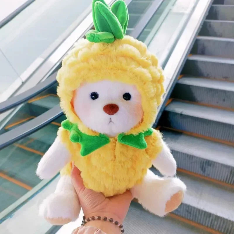 Teddy Bear Plush Doll with Changeable Clothes