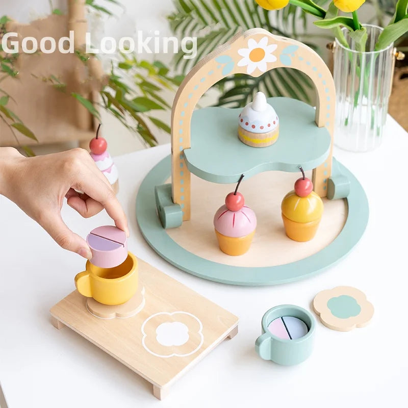 Kids Afternoon Tea Play Set – Pretend Play Kitchen Toy for Girls