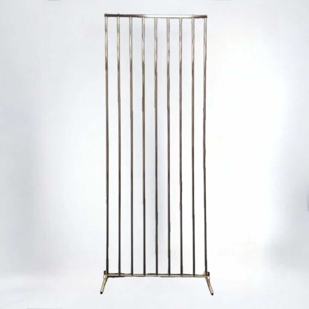 Shiny Gold Wedding Backdrop Stand 2.6 x 6.5 FT