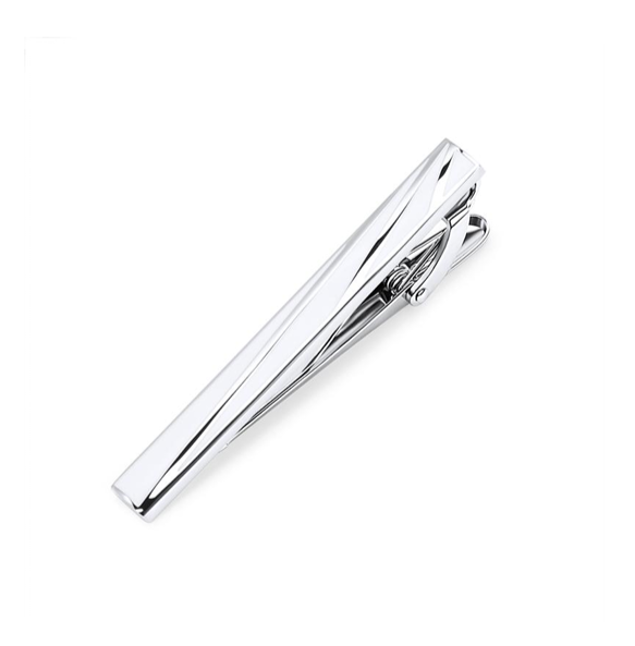 Silver Stripe Tie Bar
