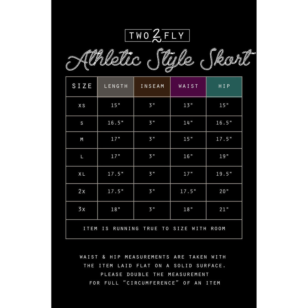 [Size M-2X] Stretch Faux Denim Athletic Style Skort