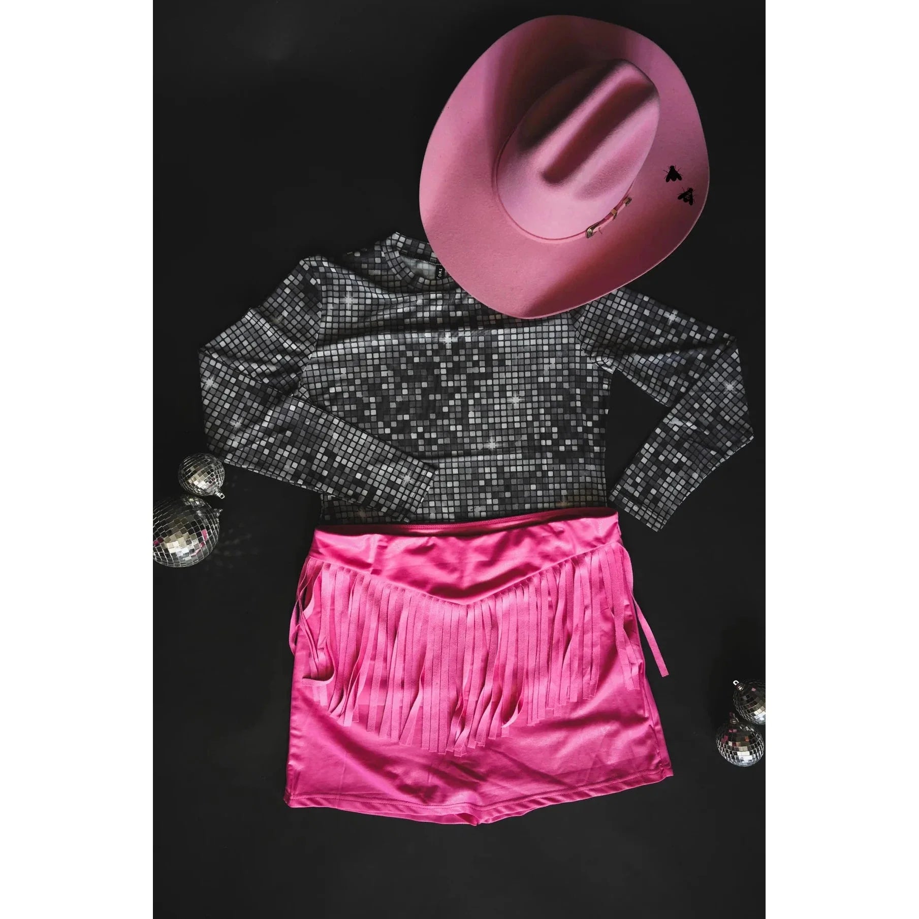 [Size M Remaining] Round Up Cowgirl Skort in Bubblegum Pink