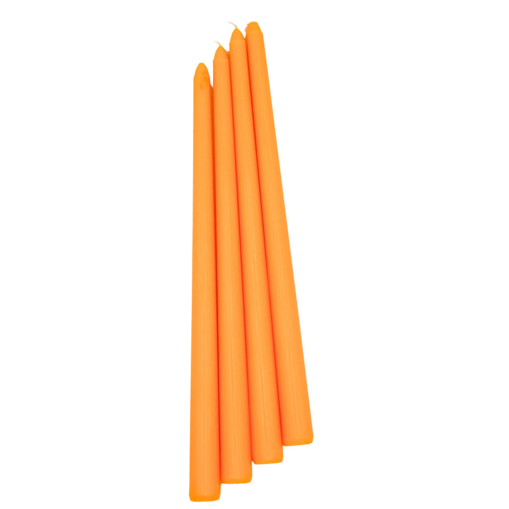 Extra Tall Warm Pumpkin Spice Taper Candle, 1 Case of 24 Packs (4 Candles per Pack)