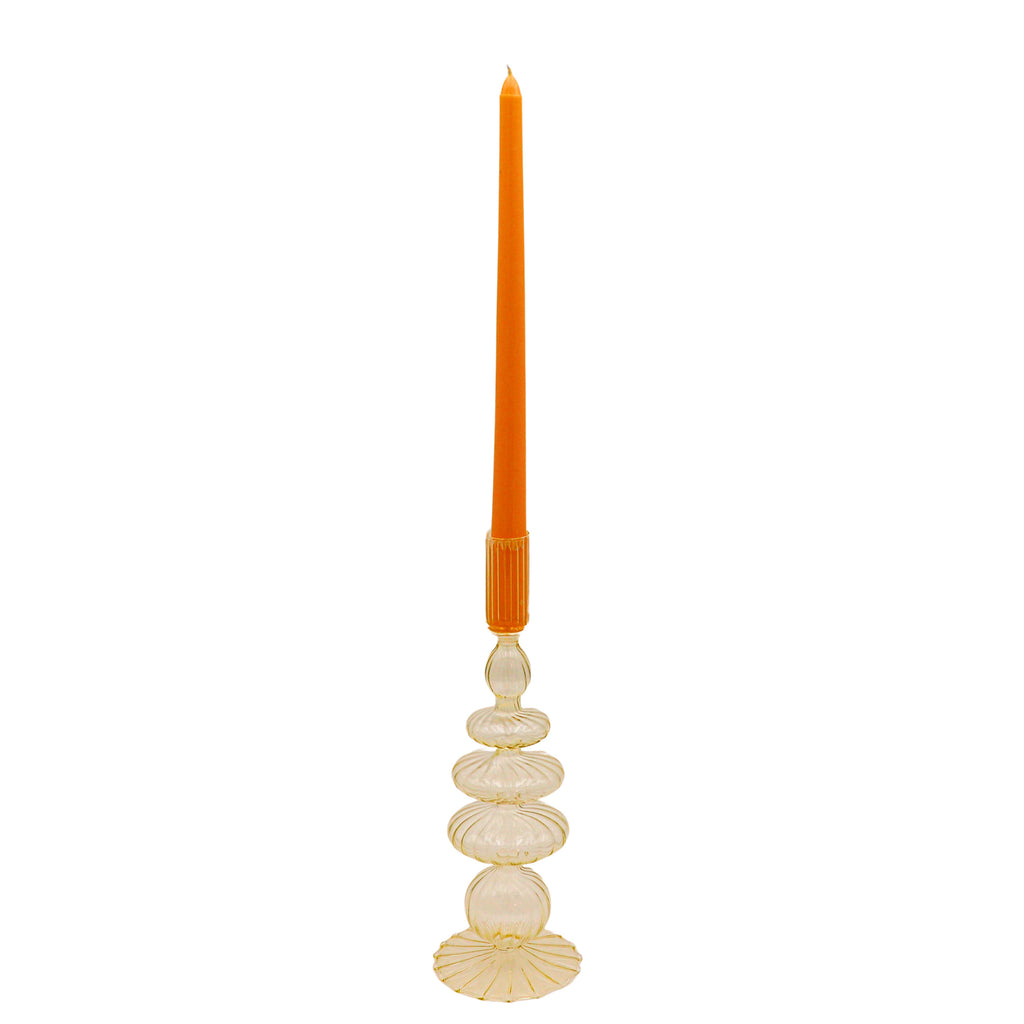 Extra Tall Warm Pumkin Spice Taper Candle, 1 Case of 48 Packs (4 Candles per Pack)