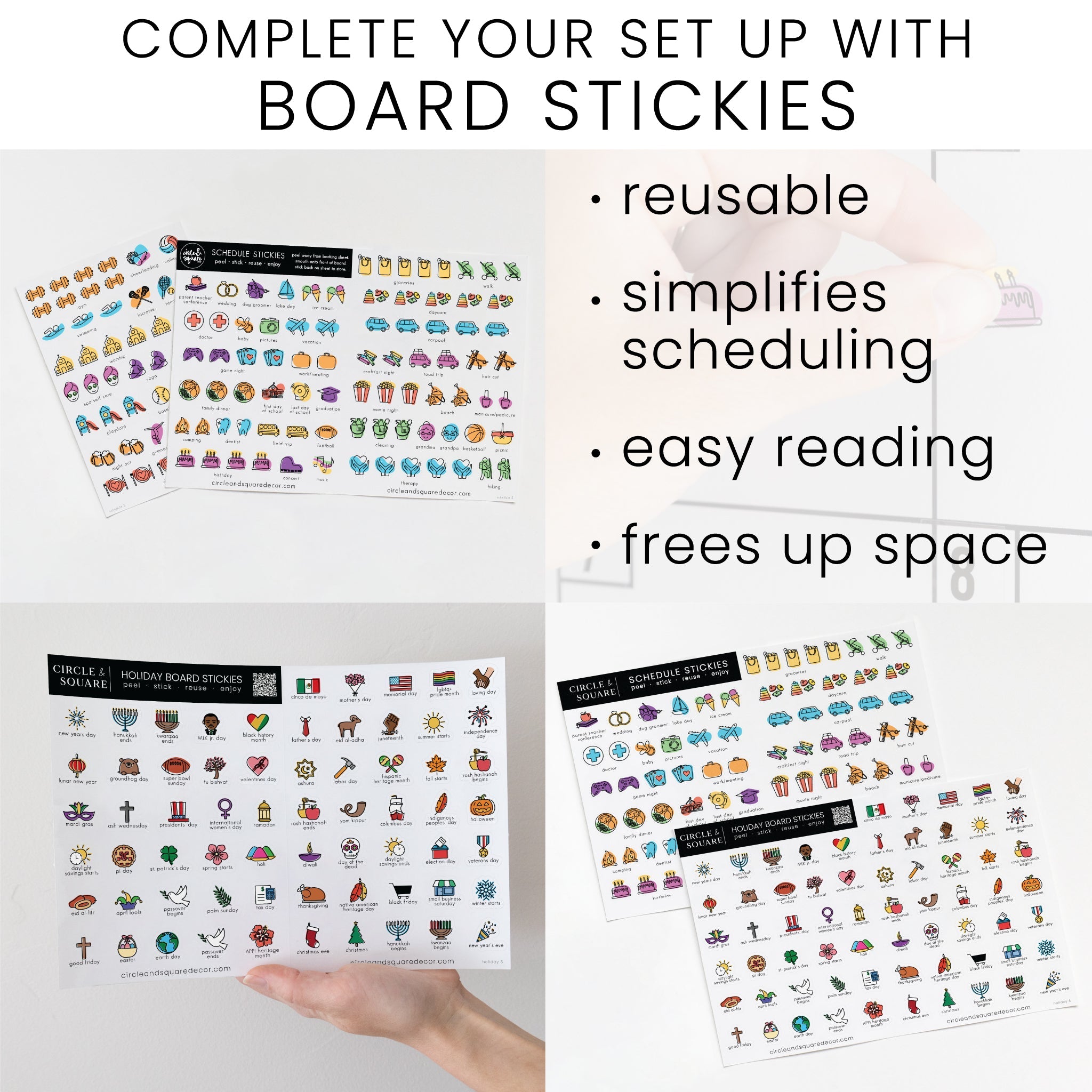 Ever Changing Acrylic Calendar | Classic Vertical