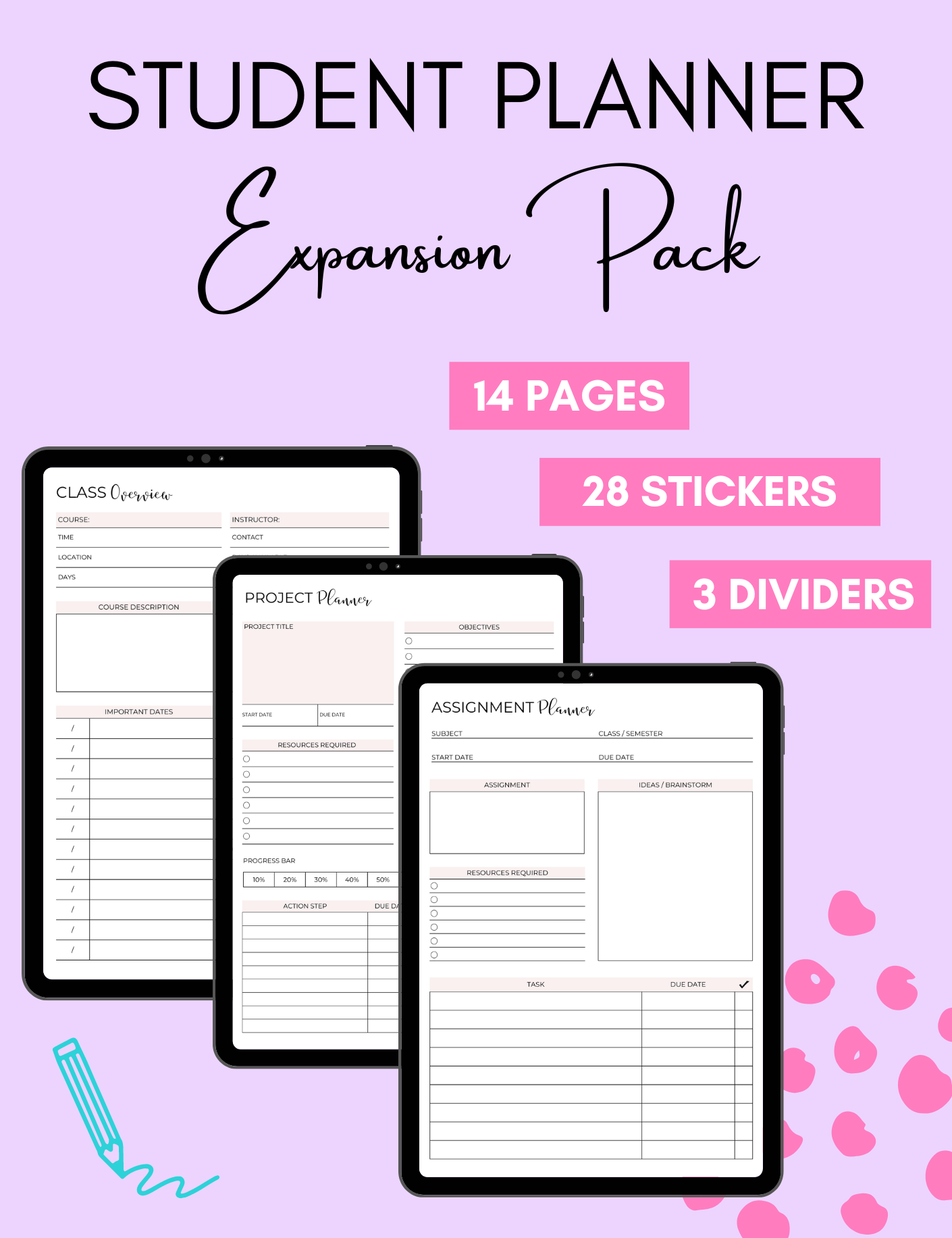 Student Planner Expansion Pack