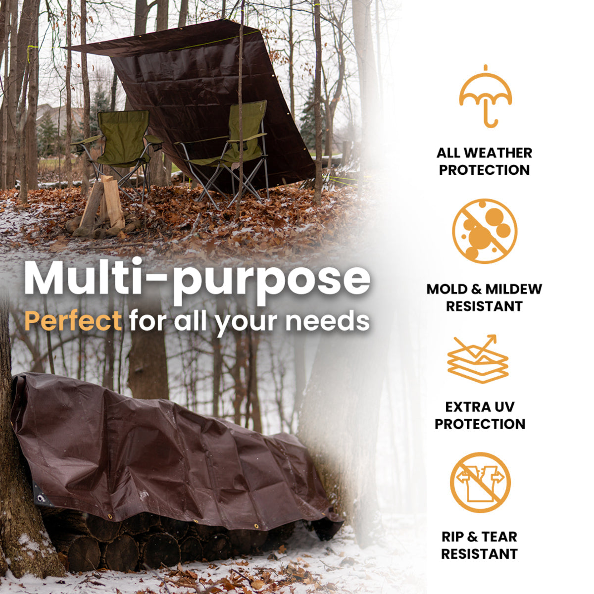 20’ x 30’ Super Heavy Duty Poly Tarp