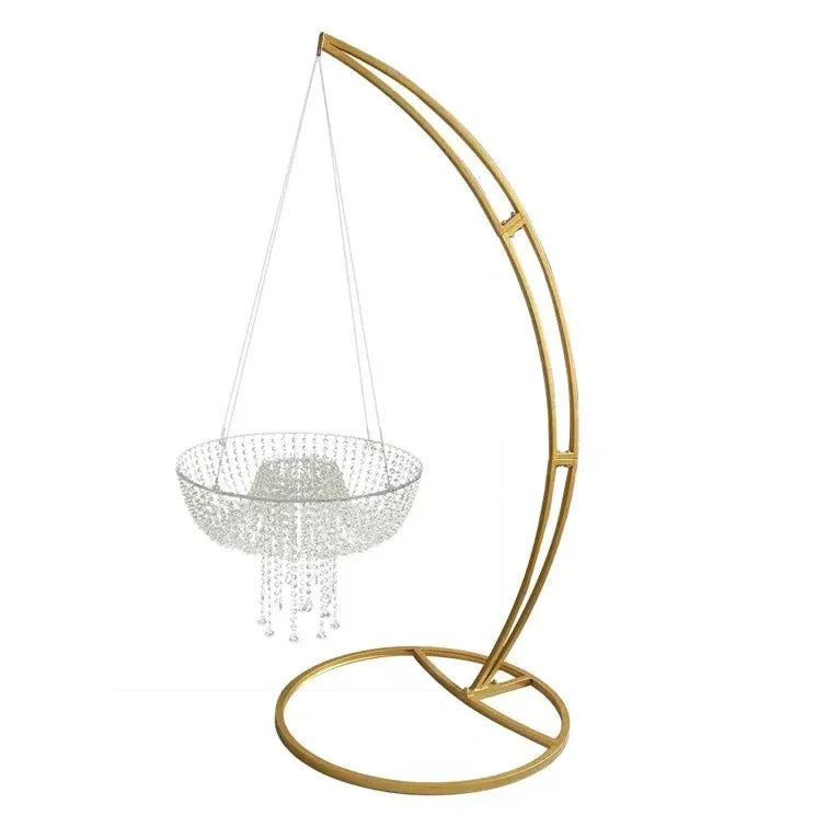 Suspended Acrylic Wedding Cake Stand with 6.8ft Hanging Frame