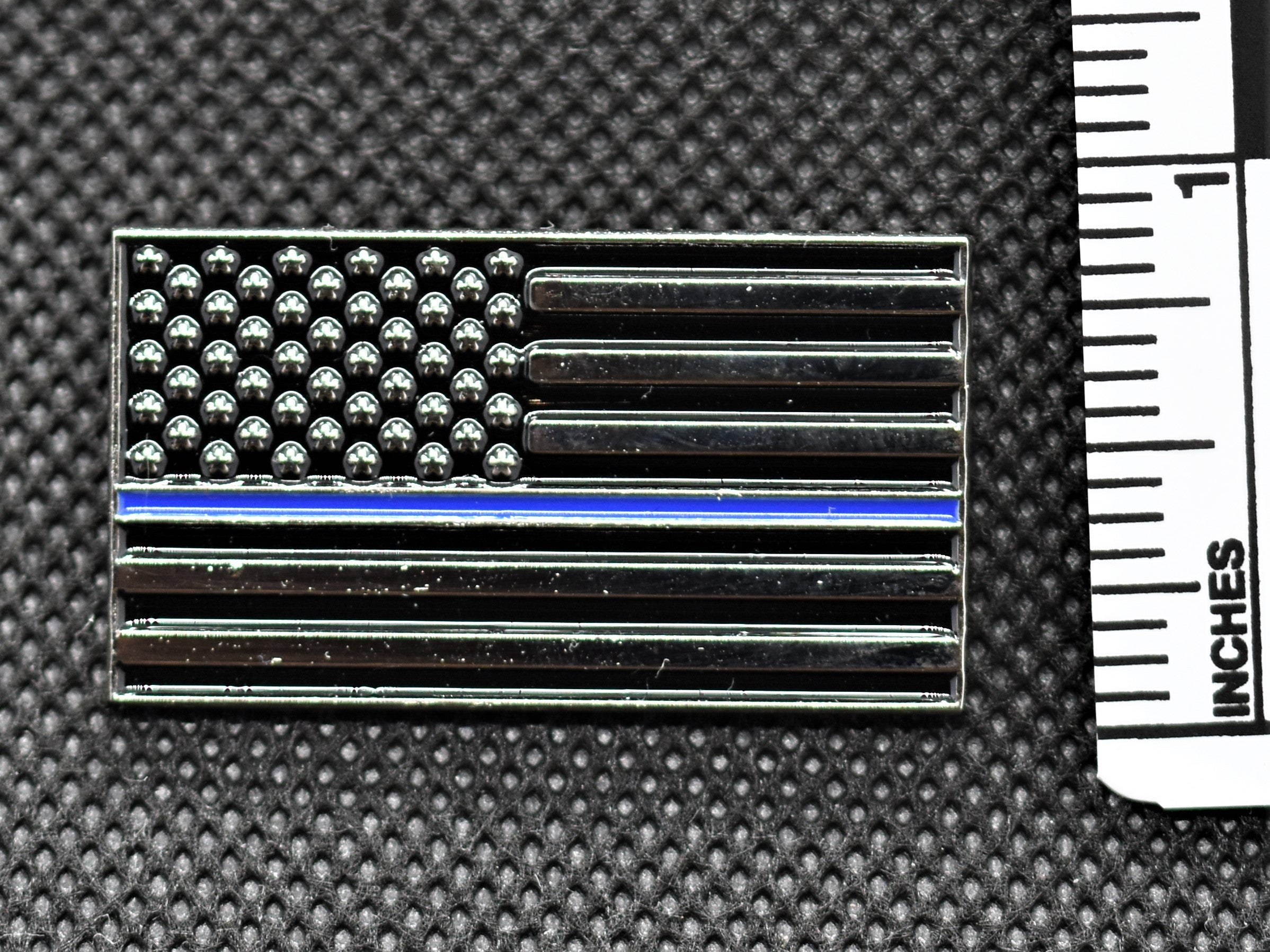 Thin Blue Line Flag Lapel Pin