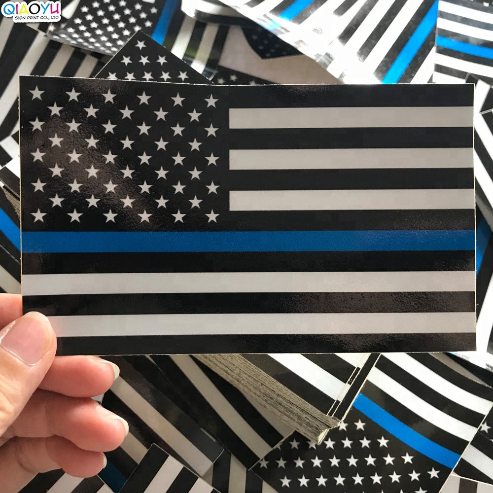 Thin Blue Line Flag (Reflective)