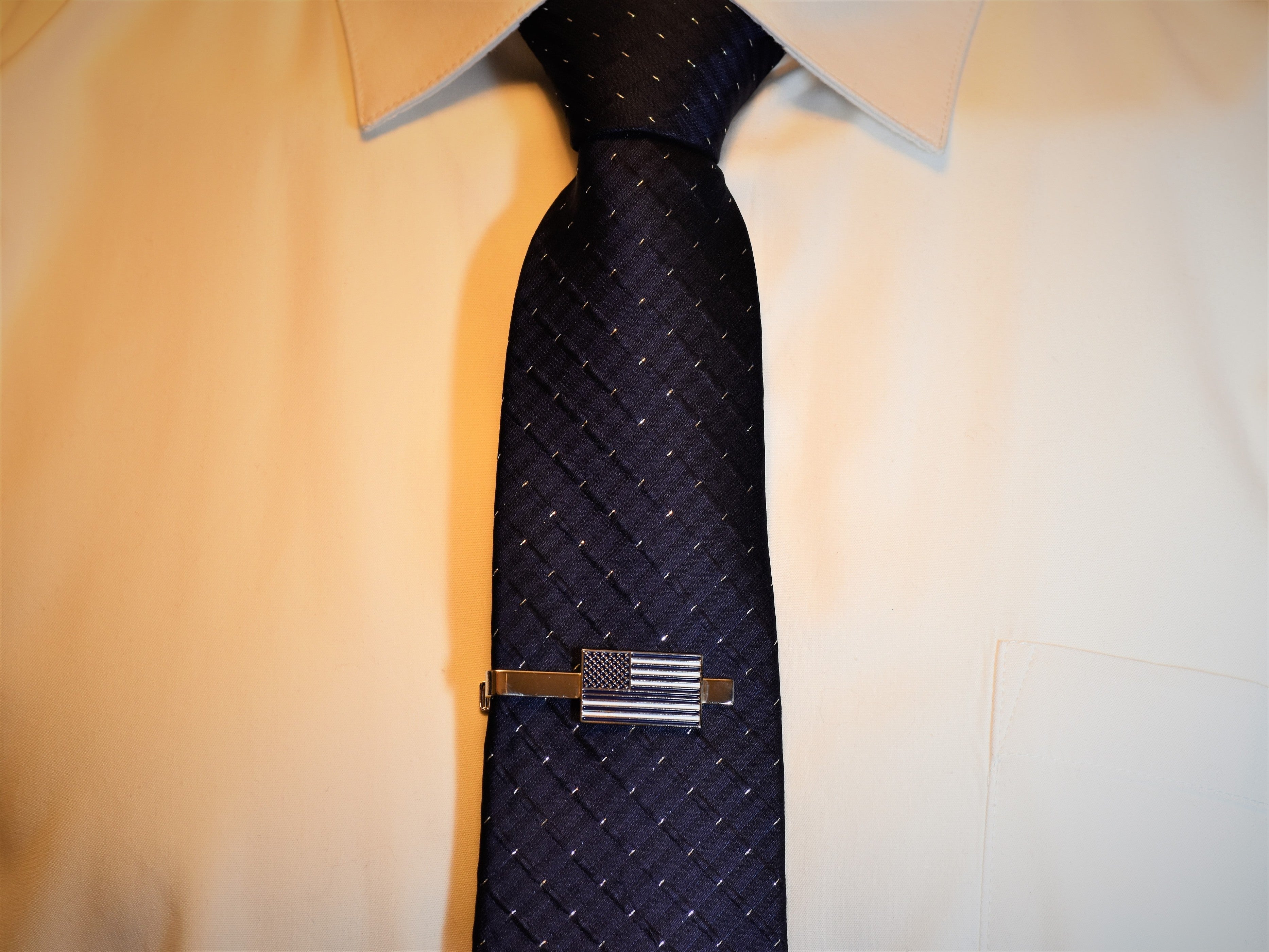 Thin Blue Line Flag Tie Clip