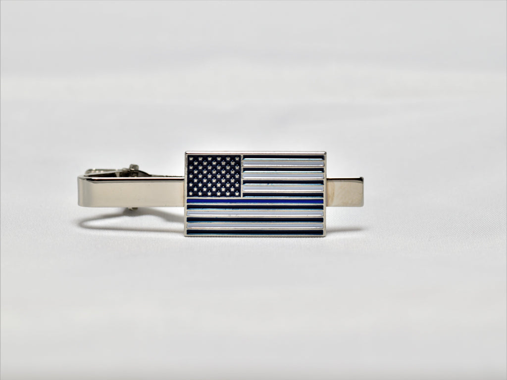 Thin Blue Line Flag Tie Clip