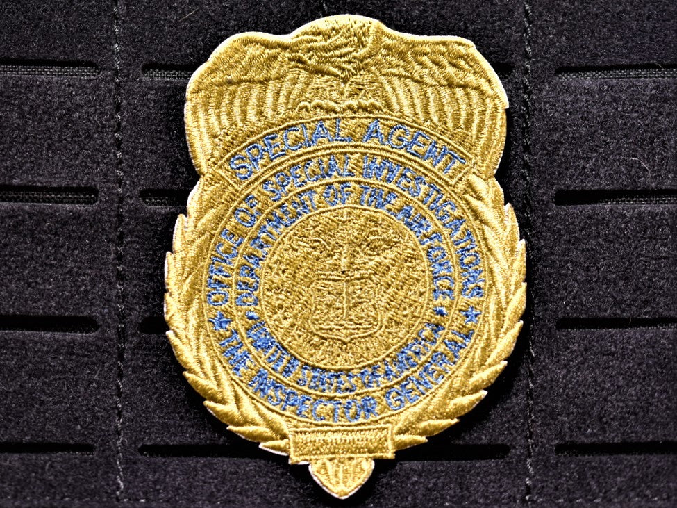 Gold OSI Badge Patch (Velcro Backed)