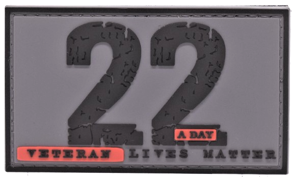 22 A Day - Veteran Lives Matter - PVC Patch