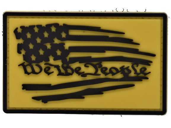 We The People American Flag PVC Patch