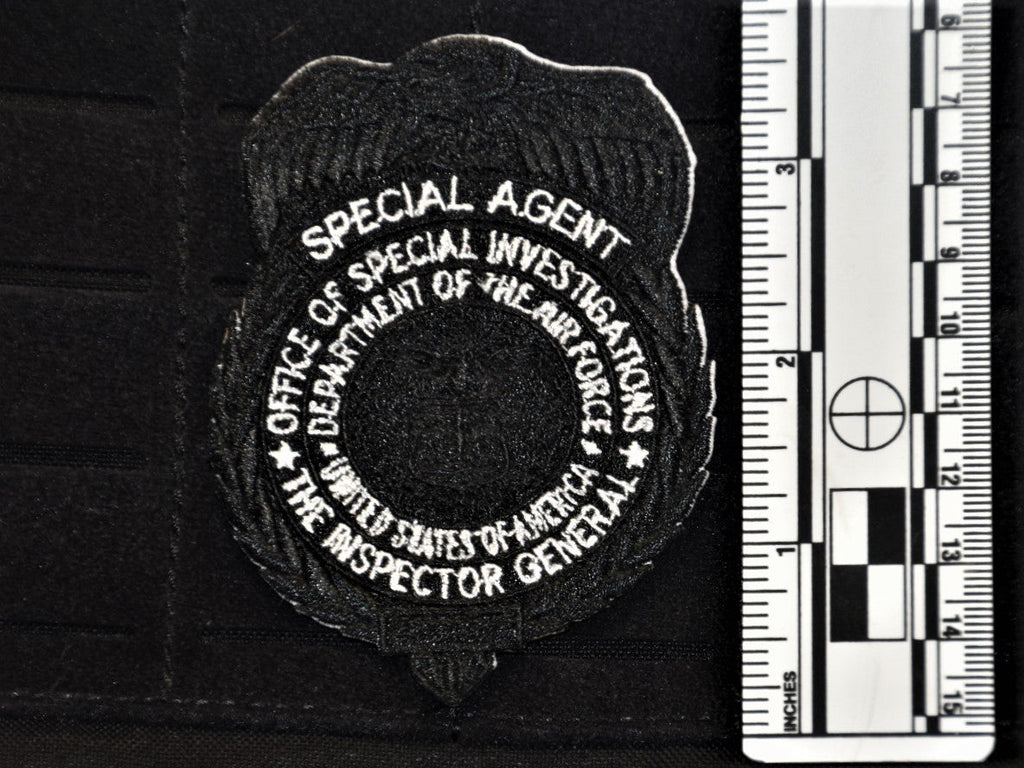 Tactical Black OSI Badge Patch (Velcro Backed)