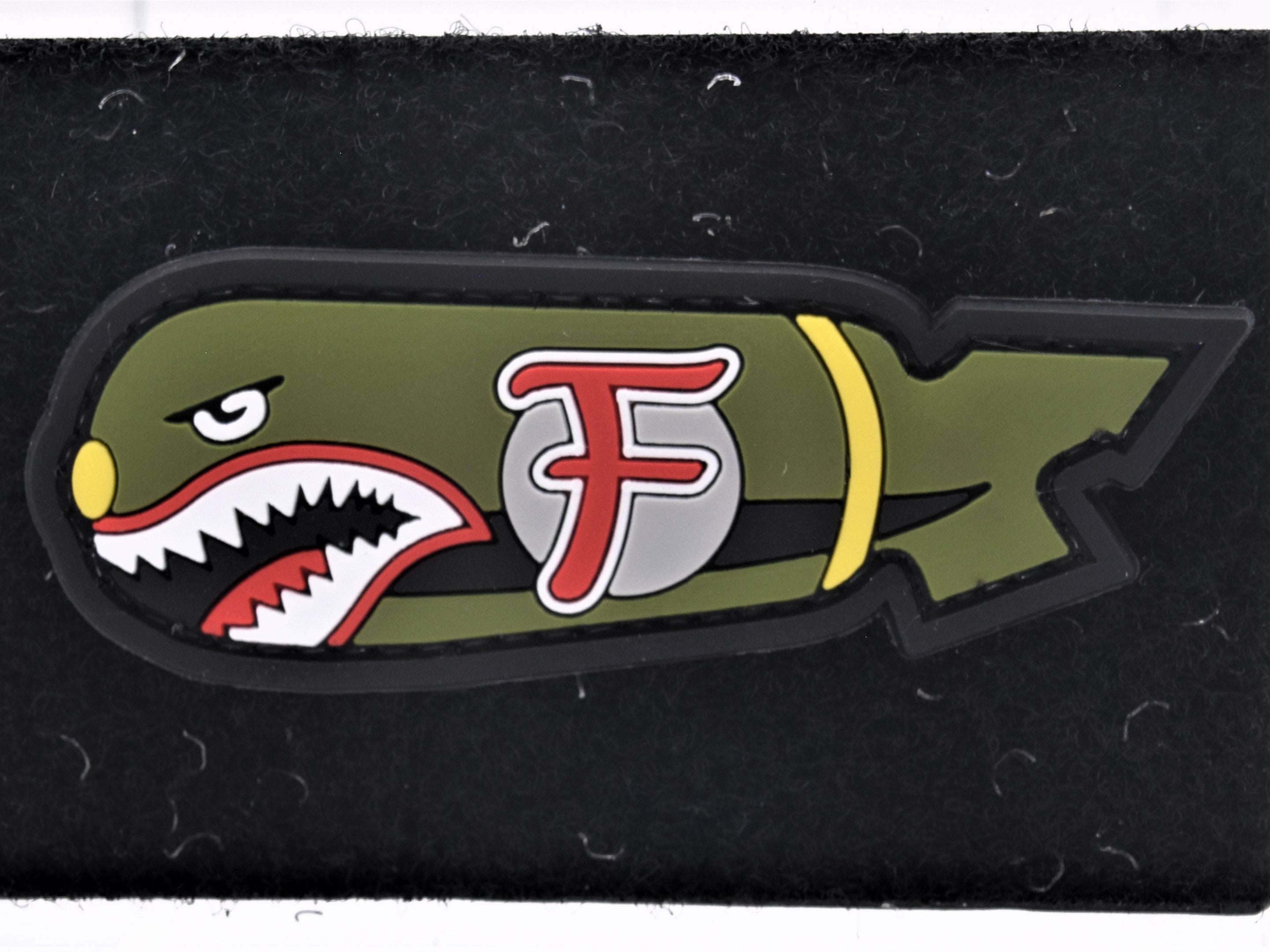 F Bomb Shark PVC Patch Full Color