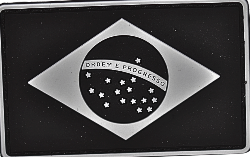 Brazilian Flag PVC Patch - Swat Colors