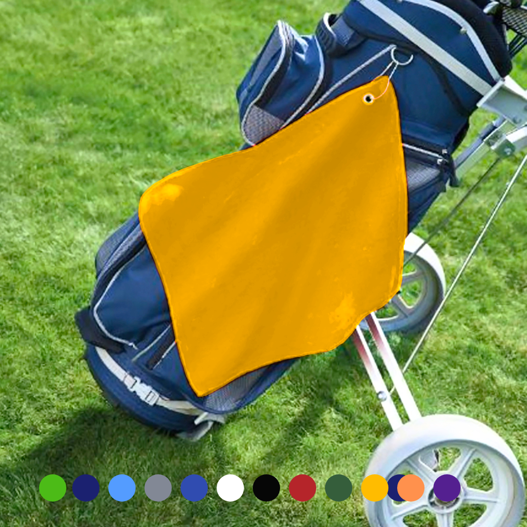 Small Jewel Velour Golf Towel: Corner Grommet & Hook Pack of 6
