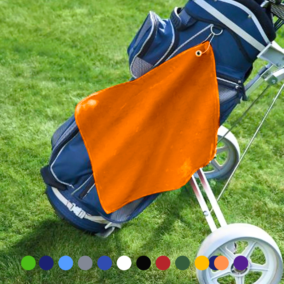 Small Jewel Velour Golf Towel: Corner Grommet & Hook Pack of 6
