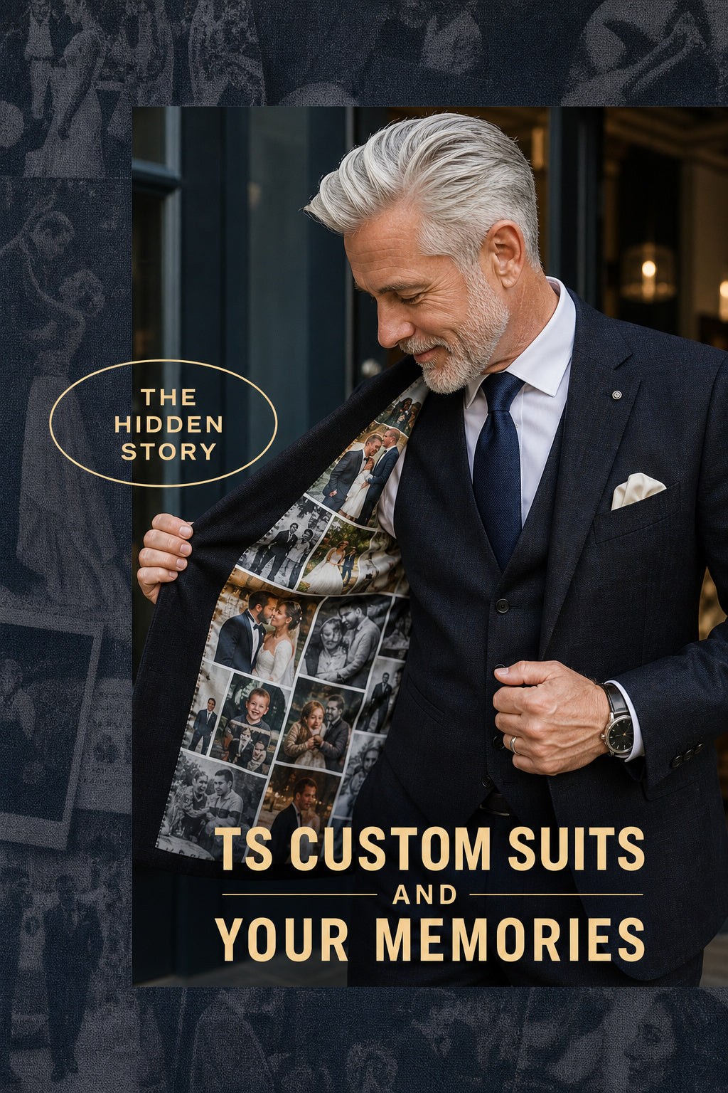 Custom Picture Collage Suit Lining