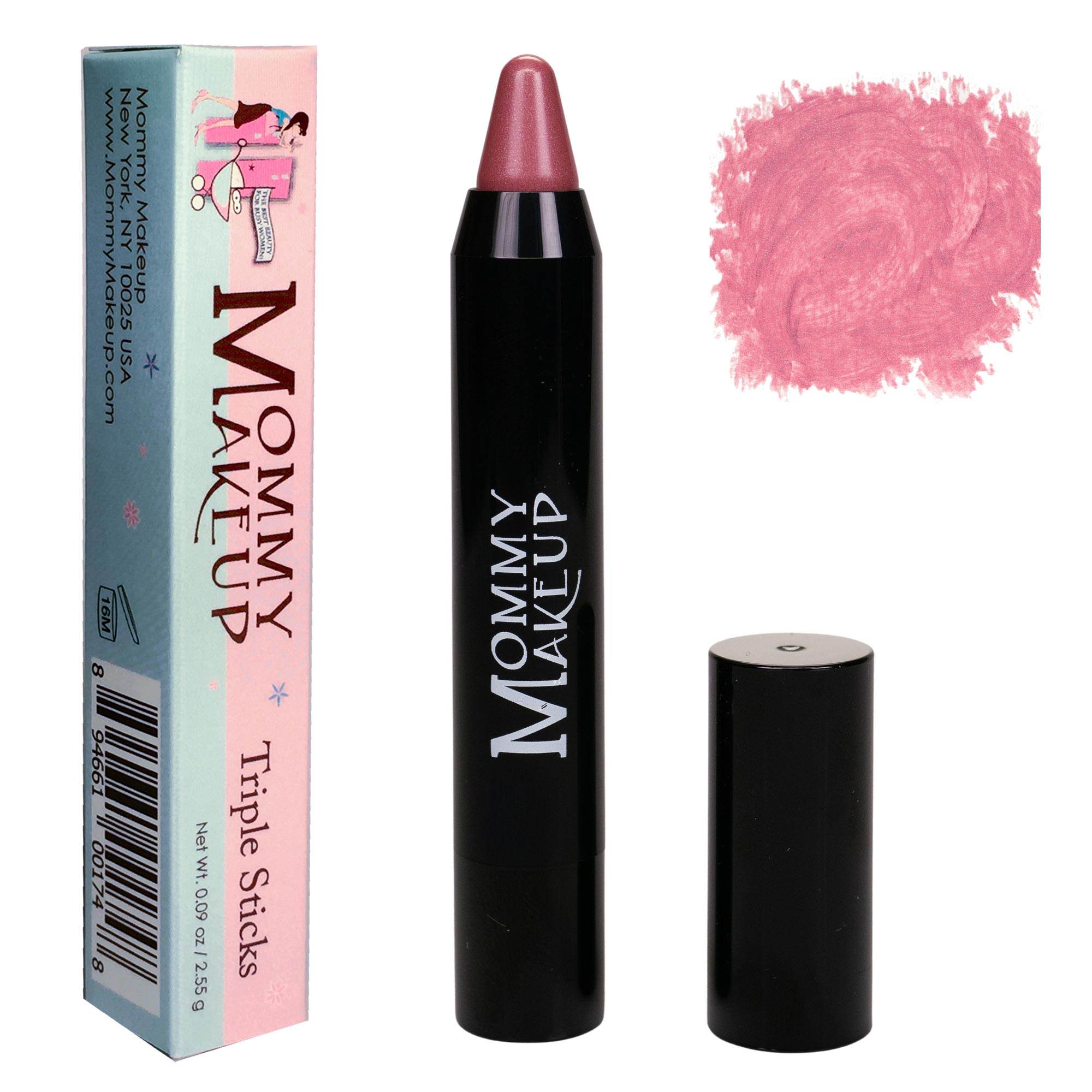 Triple Sticks Lipstick, Cream Blush, and Treatment in Pink Daisy