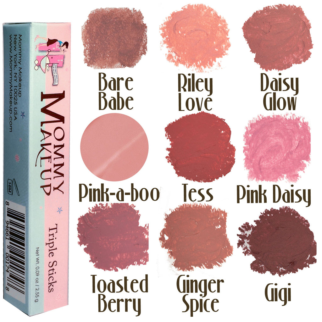 Triple Sticks Lipstick, Cream Blush, and Treatment in Tess