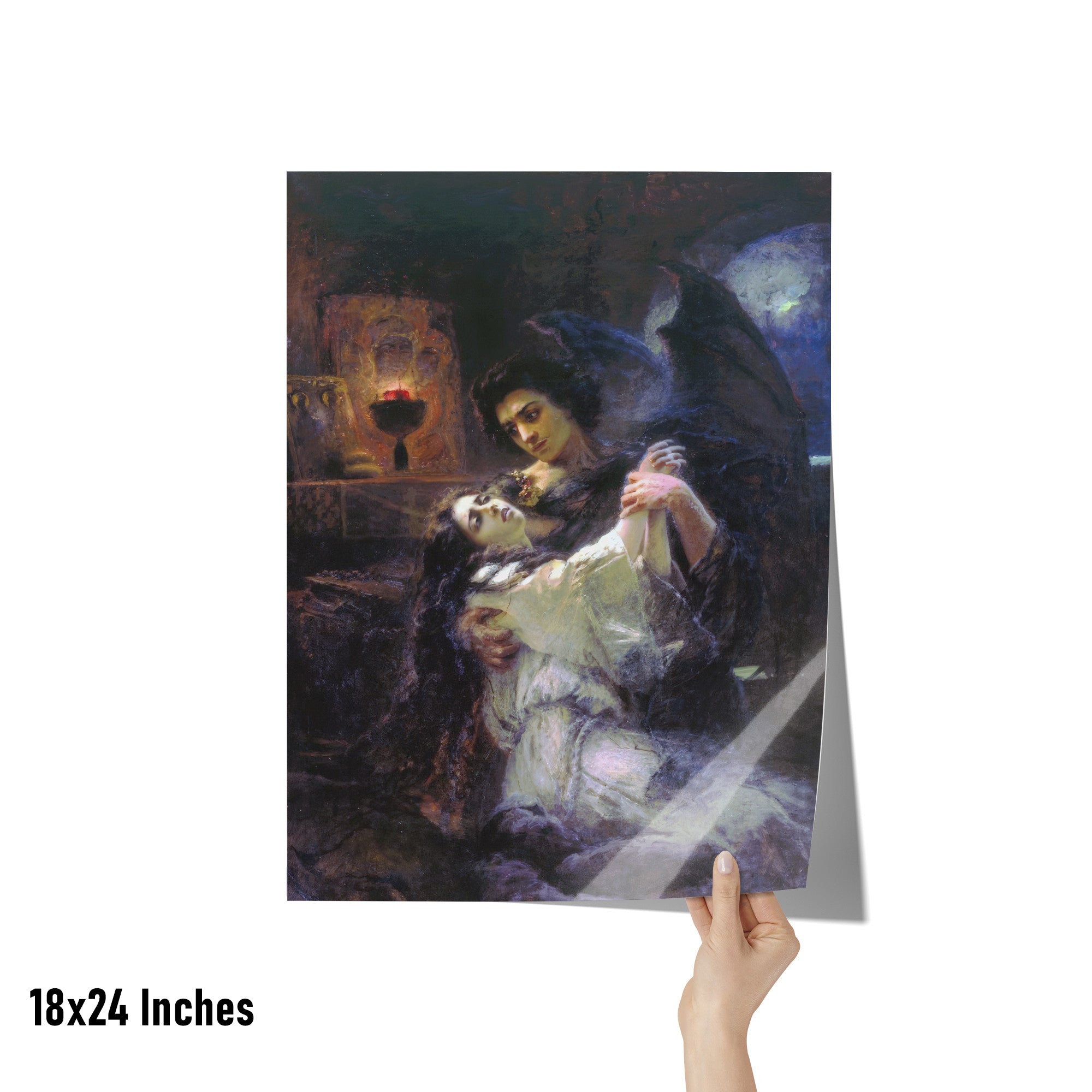 "Tamara and the Demon" by Konstantin Makovsky Matte Poster