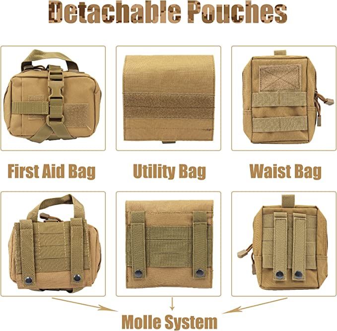 Tactical K9 Harness - Full Size - Tan