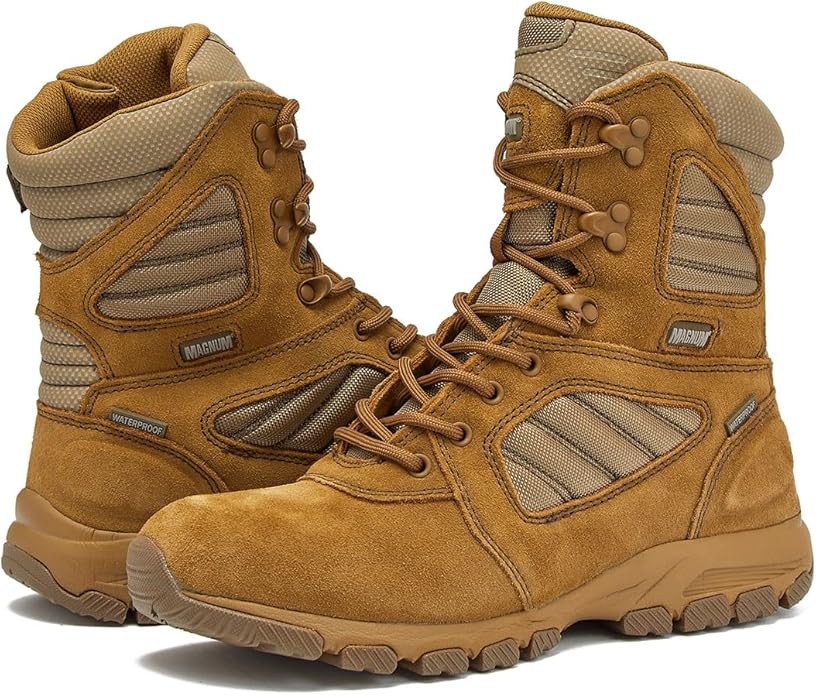 MAG SHIELD Suede Leather 8" Work Boot SZ WP
