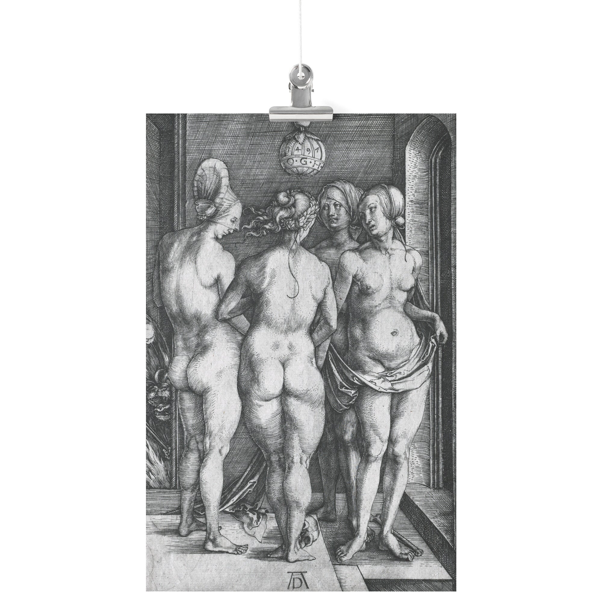 "The Four Witches" by Albrecht Dürer Matte Poster