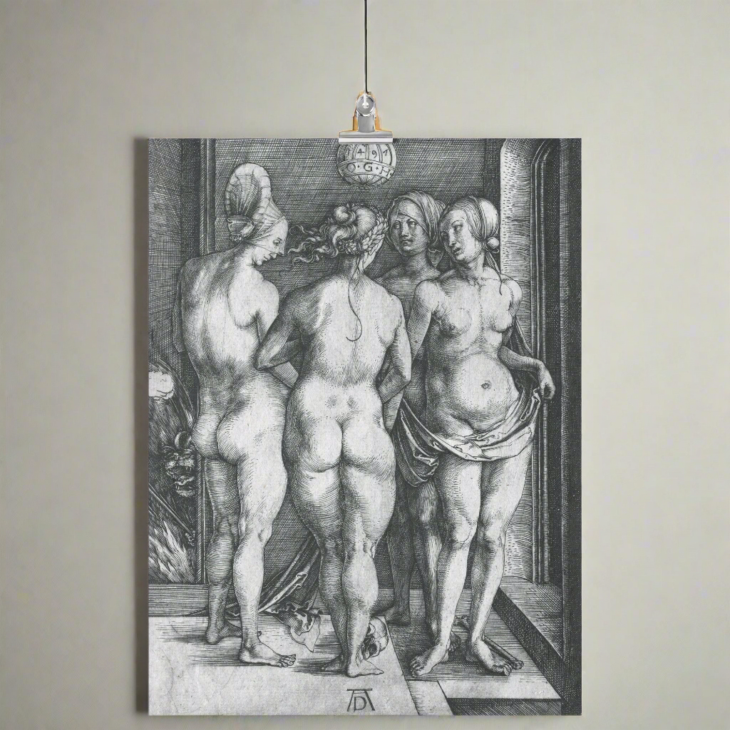 "The Four Witches" by Albrecht Dürer Matte Poster
