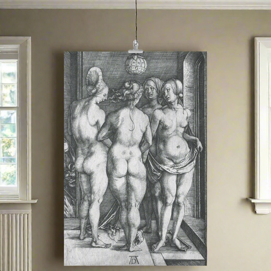 "The Four Witches" by Albrecht Dürer Matte Poster