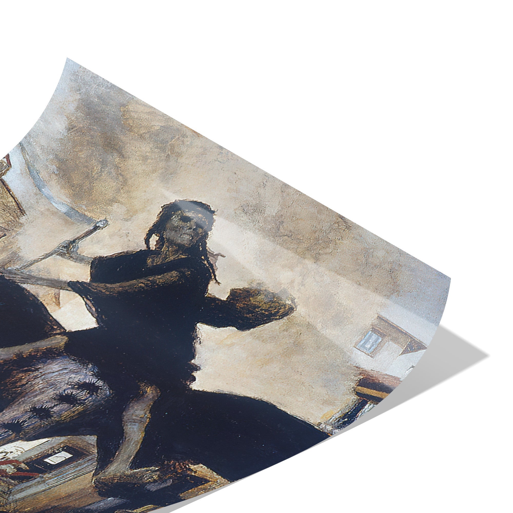 "The Plague" by Arnold Böcklin Matte Poster