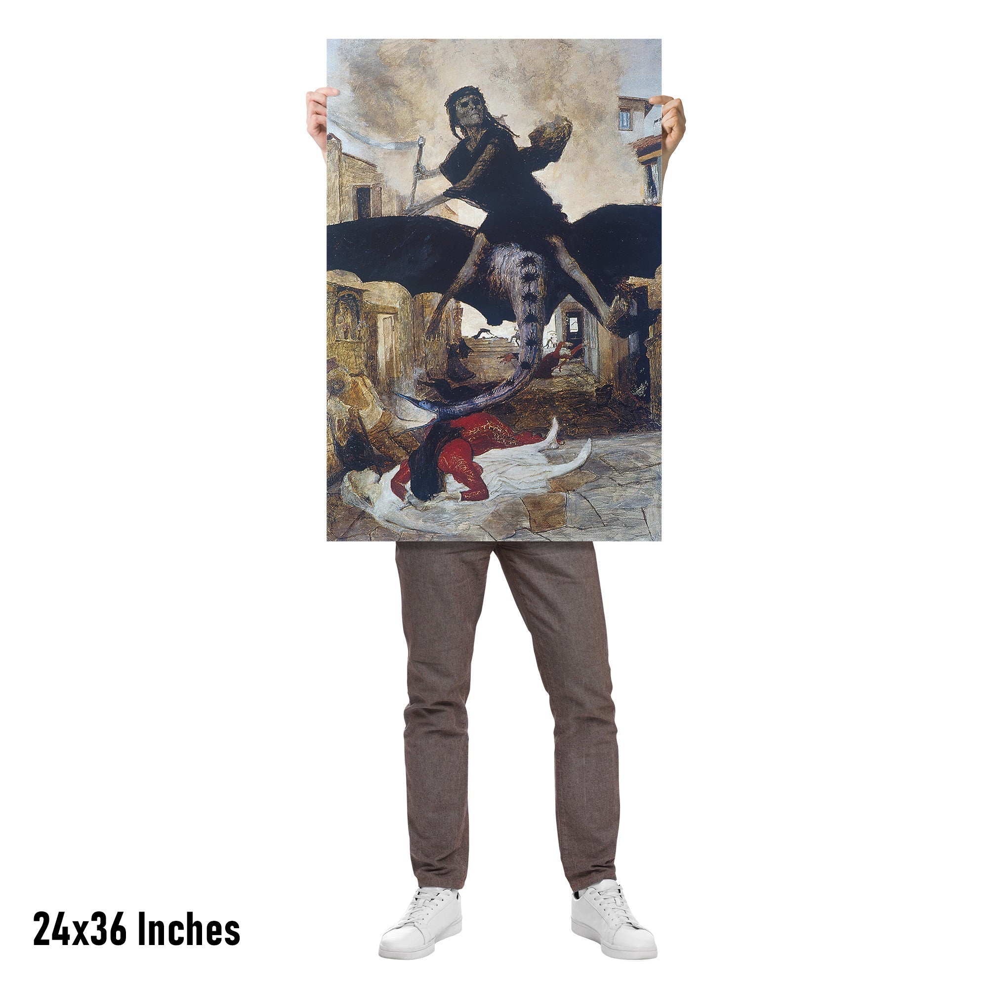 "The Plague" by Arnold Böcklin Matte Poster
