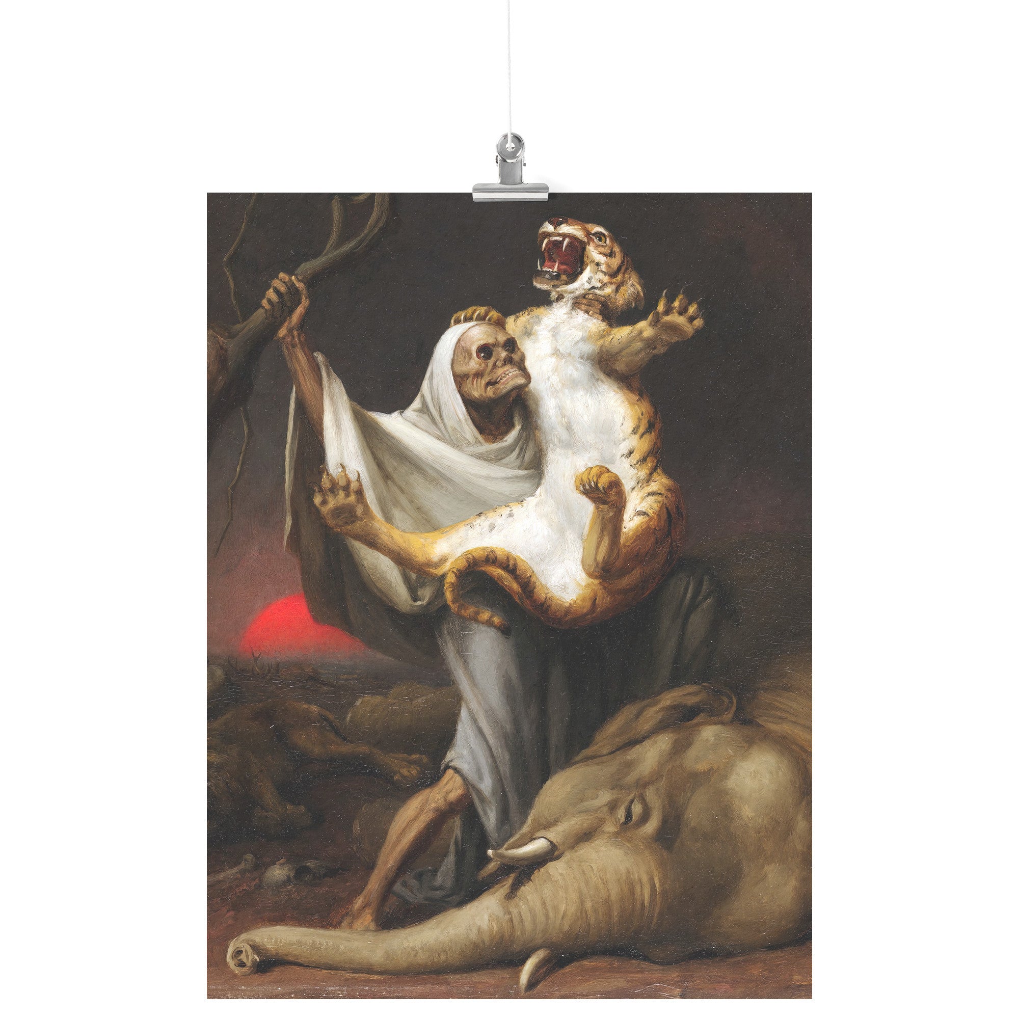 "The Power of Death" by William Holbrook Beard Matte Poster
