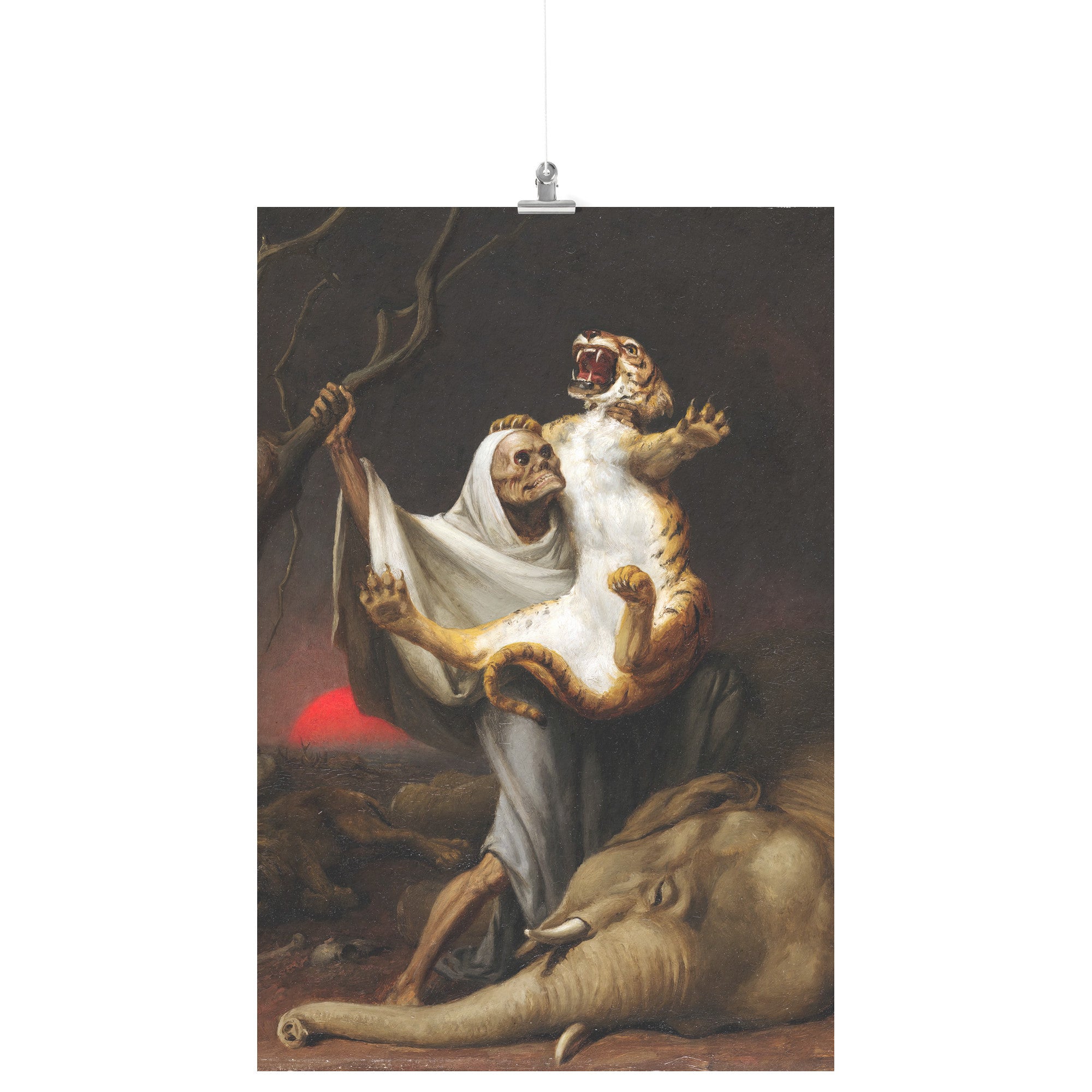 "The Power of Death" by William Holbrook Beard Matte Poster