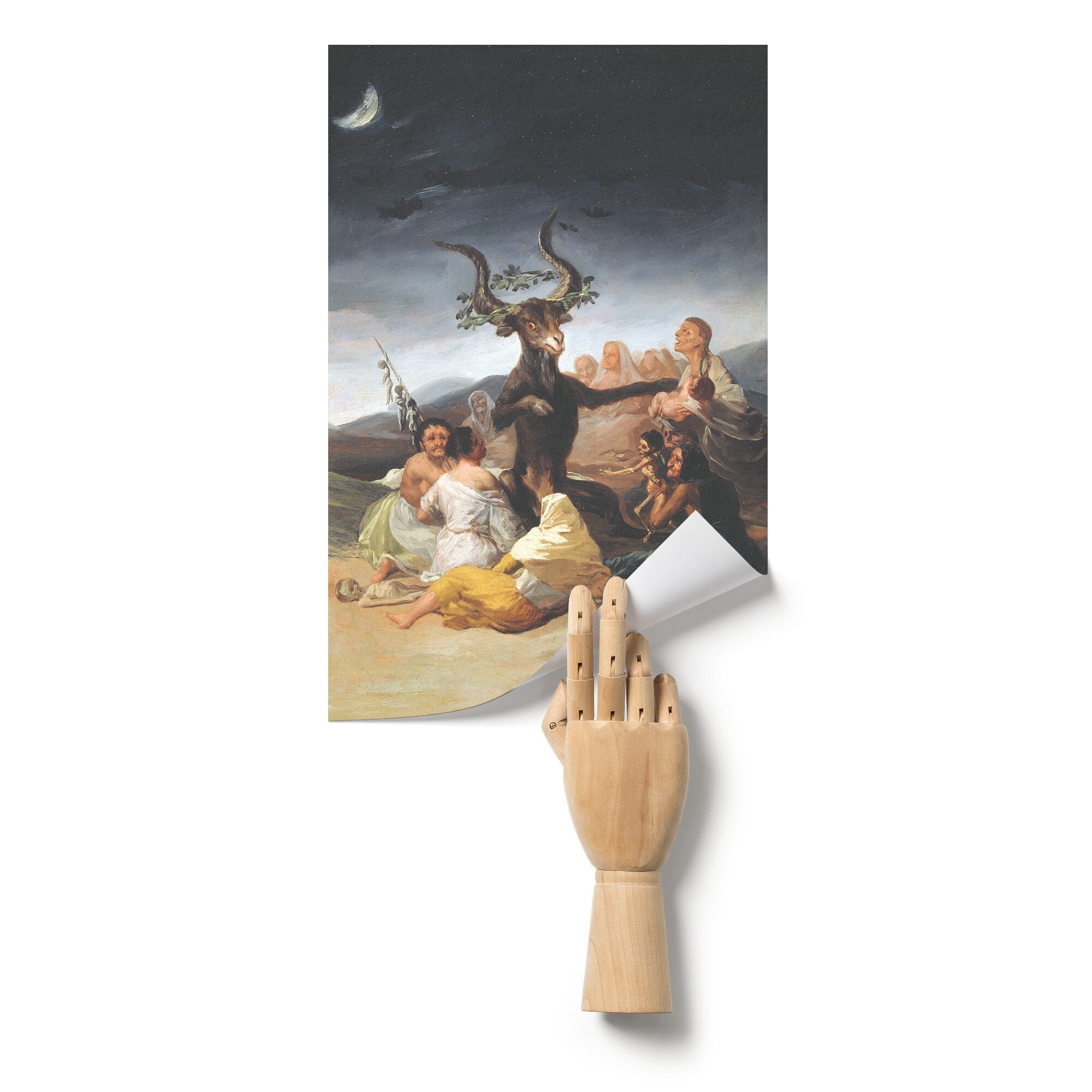 "Witches' Sabbath" (El Aquelarre) by Francisco Goya Matte Poster