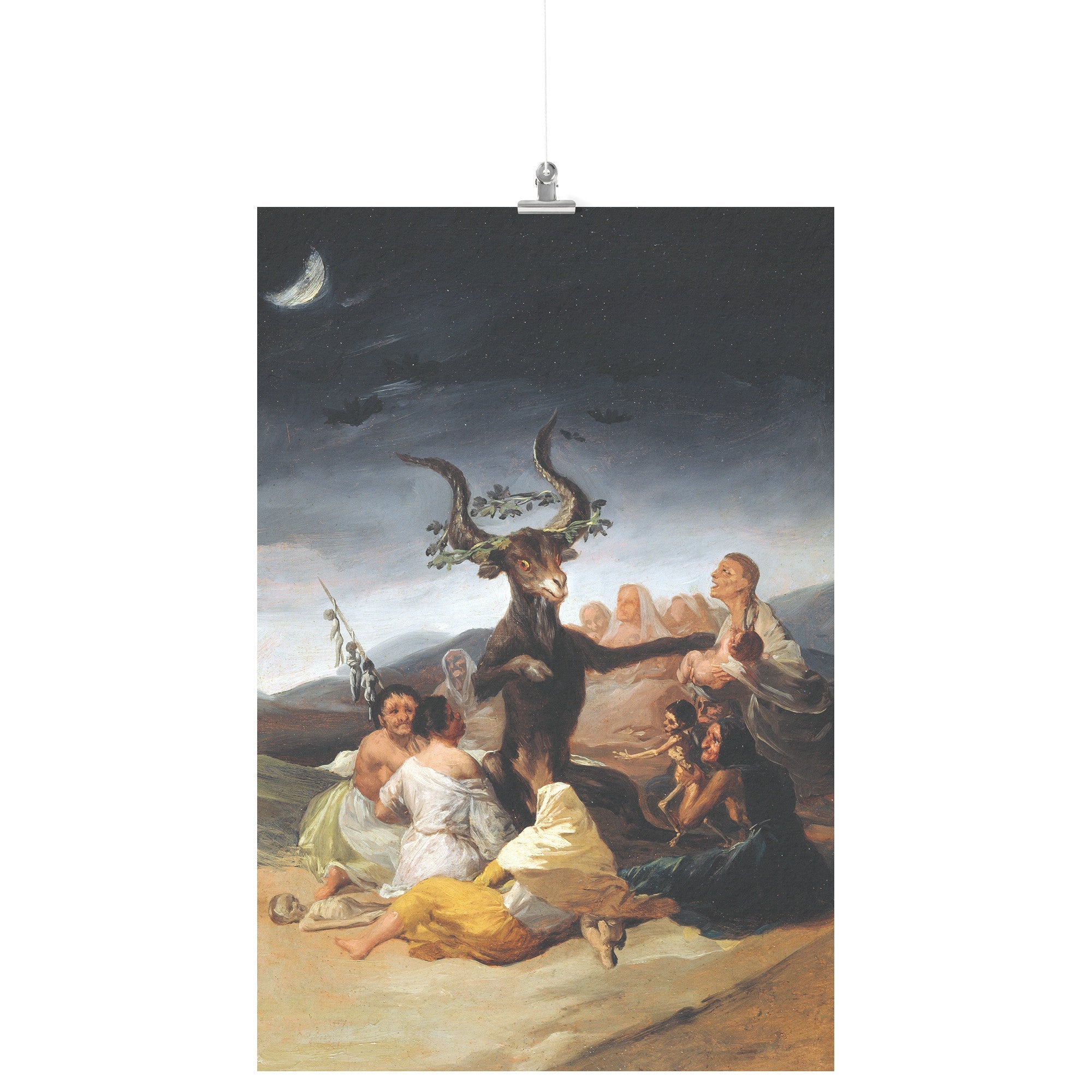 "Witches' Sabbath" (El Aquelarre) by Francisco Goya Matte Poster