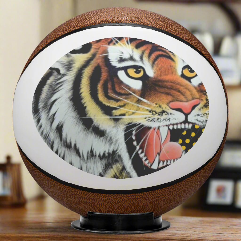 Tiger Mascot Collectible Basketball with Base