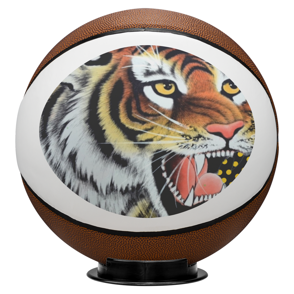 Tiger Mascot Collectible Basketball with Base