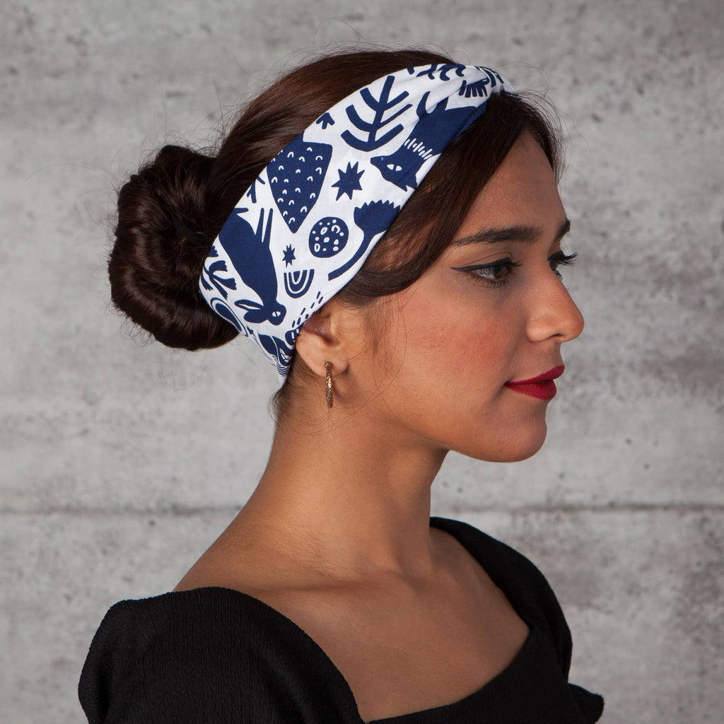 Timber Recycled Cotton Bandana | Scarf Handkerchief Neckerchief | 21"  x  21"