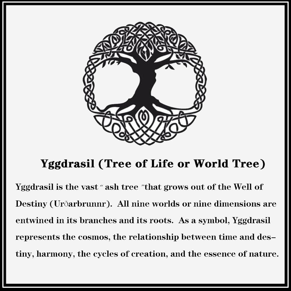 Tree Of Life Stainless Steel Viking Ring