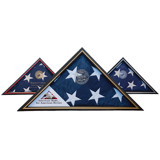 Tributary Flag Case - Navy Flag Display Case