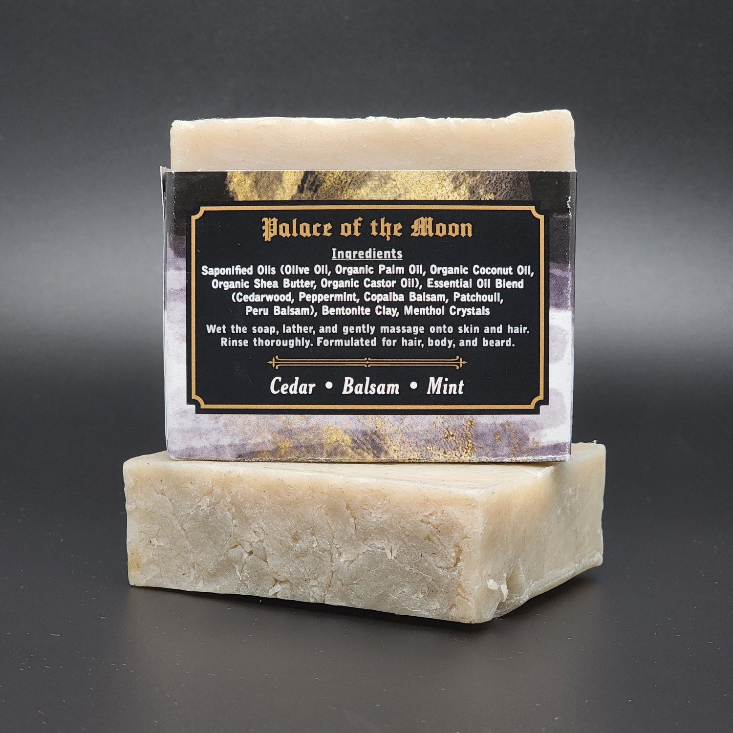 "Palace of the Moon" Handmade Vegan Bar Soap for Hair, Body and Beard