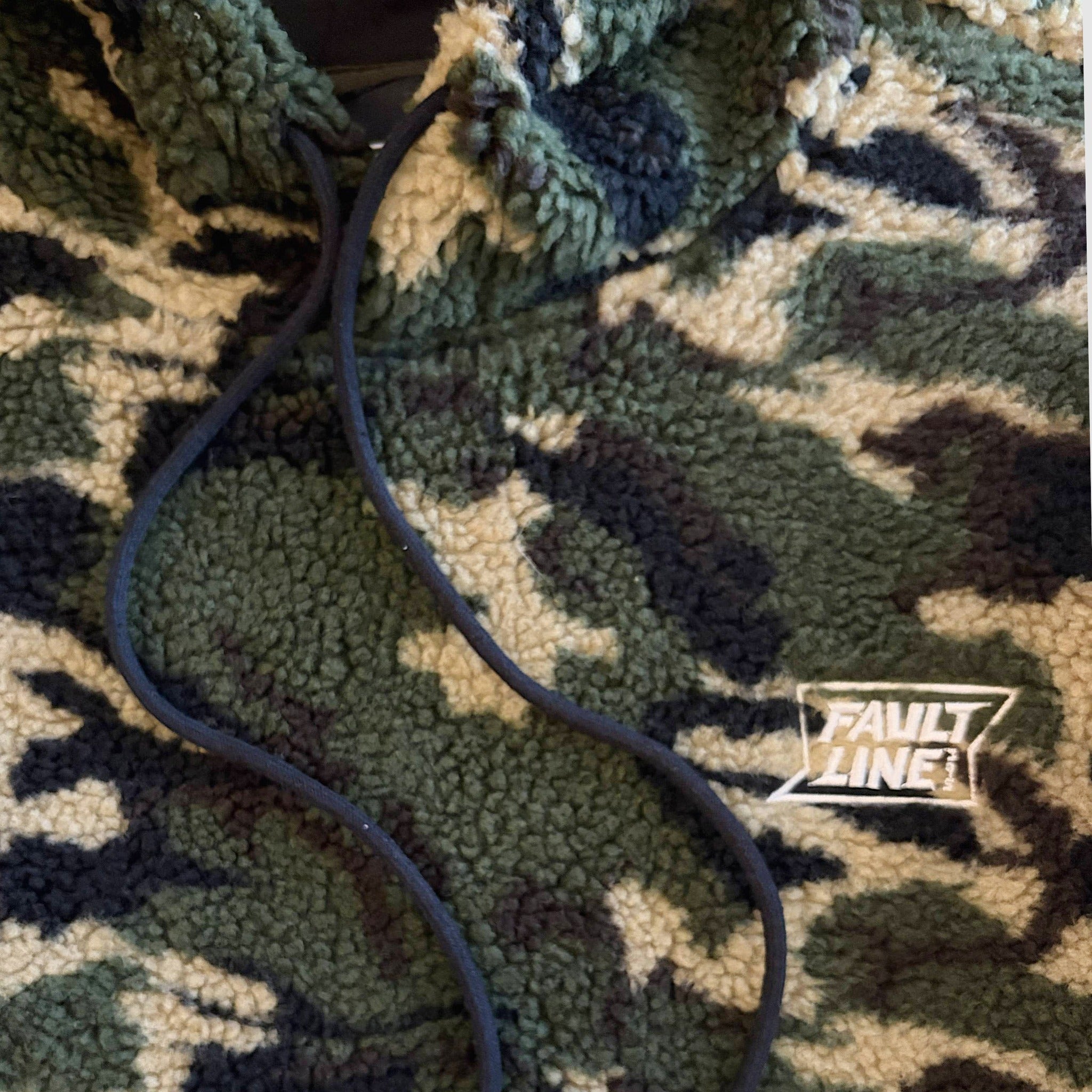 Twilight High Pile Fleece Hoodie - Forest Camo