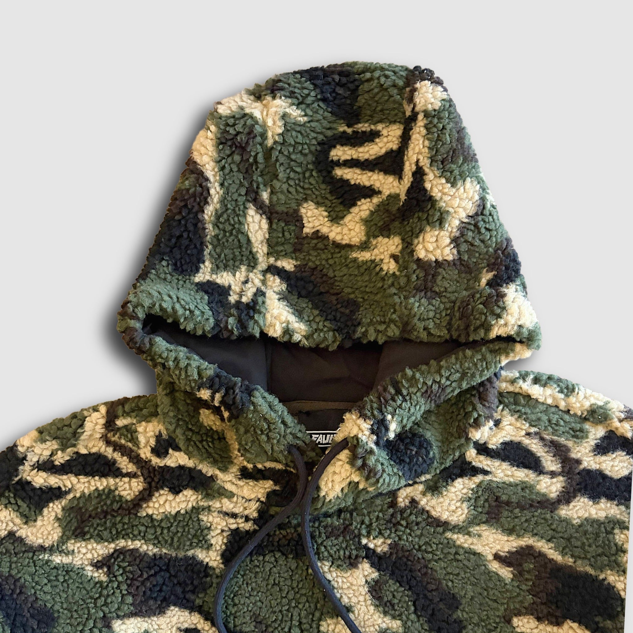 Twilight High Pile Fleece Hoodie - Forest Camo